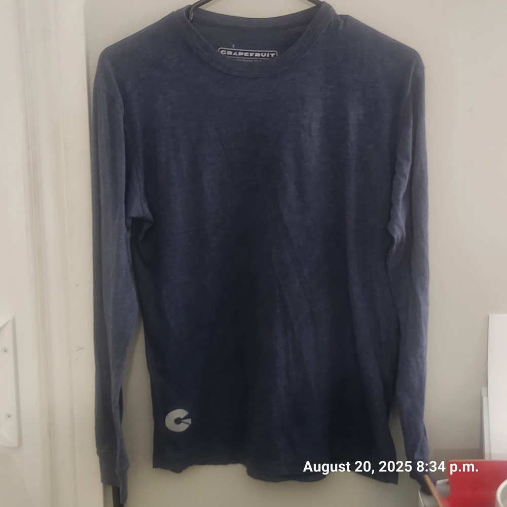 Grapefruit Brand Navy Long Sleeve Tee - The "Effortless" Illusion